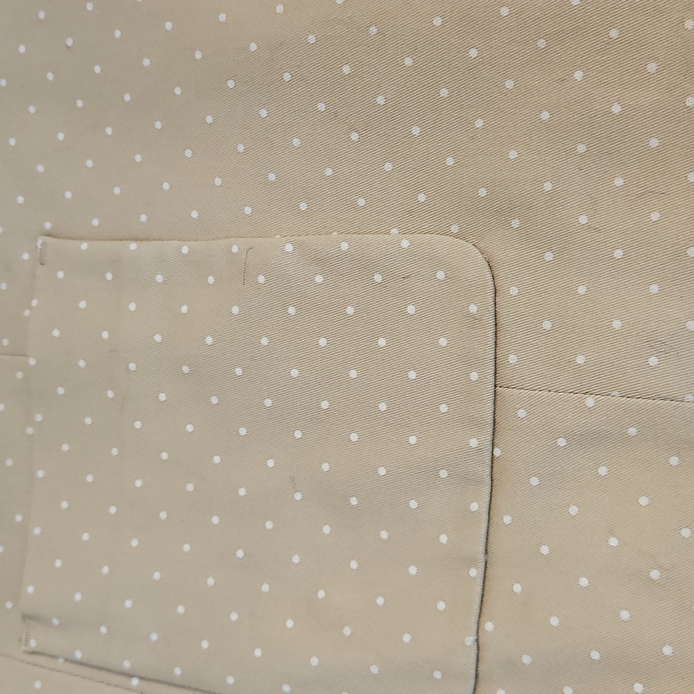 Banana Republic Tan & White Polka Dot Blazer Suit Jacket Womens 12 NEW - Picture 6 of 8